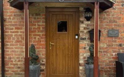 Handcrafted Timber Door Canopy Installation by Bell Joinery